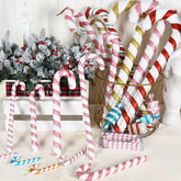 Christmas Decoration Children Dance Performance Crutch Candy Props Pink White Painted Studio Shooting Scene Layout